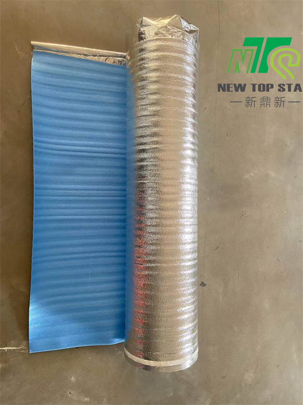 EPE Noise Block Underlayment Foam 3mm High Density Silver Laminate Underlay